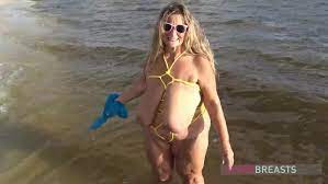 Divine Breasts | Sarah Nude Beach Tit Play