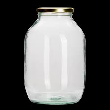 Half Gallon Pickle Jar With Gold Twist
