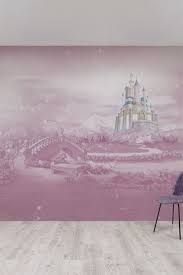Pink Disney Princess Castle Mural
