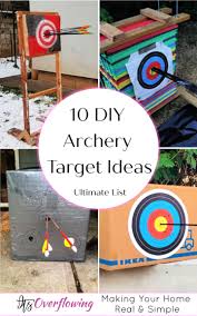 This backstop and a target are almost all you need to setup a home archery range. 10 Best Homemade Diy Archery Target Ideas