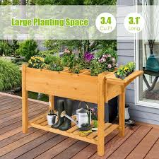 Gymax Raised Garden Bed Elevated