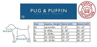 Puppia Size Guide Pug Puffin