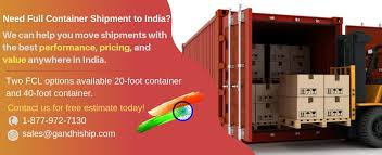 full container shipment to india