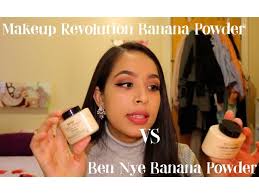 makeup revolution banana powder vs ben