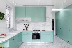 mint green kitchen cabinets add a
