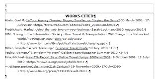 Then list in alphabetical order all the sources that you have cited in the paper. Works Cited Alphabetizer