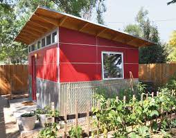 a prefab shed that provides refuge for
