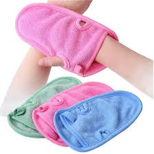 3pcs microfiber body wash mitts soft