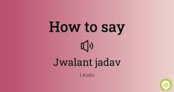 Image result for jwalant pronunciation