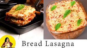 bread lasagna recipe vegetable bread