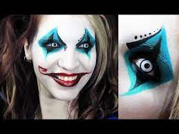 harlequin creepy clown makeup