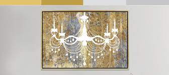 Gold Silver Canvas Wall Art By