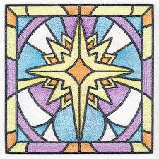 Stained Glass Star Of Bethlehem