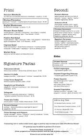 menu in spearfish south dakota usa