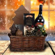 custom christmas liquor gift baskets