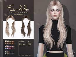 sims resource shawl long hair carol