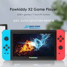 Máy Chơi Game Powkiddy X2 Kiểu Dáng Nintendo Switch Màn Hình 7 inch IPS HD Chơi  Game PS1 Tích Hợp 2000+ Games