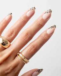 how to paint modern leopard print nails