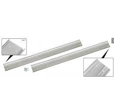 door sill covers including hardware
