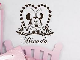 Minnie Mouse Wall Name Decal Custom