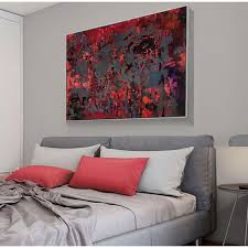 Red And Black Wall Decor Red Art