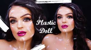 plastic doll halloween makeup tutorial