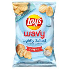 lay s wavy potato chips lightly salted