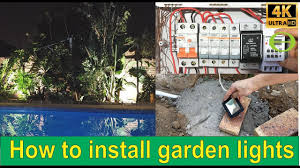 how to install outdoor garden lights