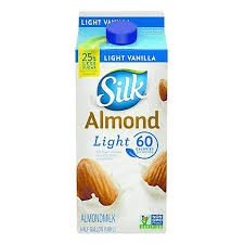 silk pure almond light soymilk almond