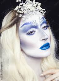 ice queen makeup stock foto adobe stock