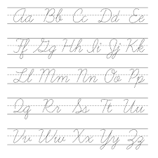Students will practice writing each letter of the alphabet on one line, and then. 10 Best Free Printable Cursive Letters Printablee Com