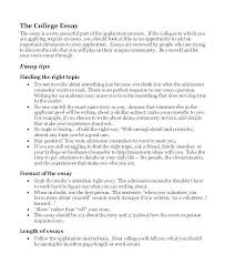 College Application Essay Format Examples Inboundtech Co