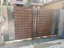 modern stainless steel s s house front