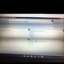 which linear equation has no solution