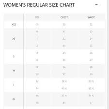 Old Navy Size Chart