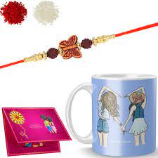 Buy Happy Rakshabandhan Bhaiya Rakhi Mug with 1Rakhi , Roli , Chawal , Card  Brother Sister Raksha Bandhan Gifts Rakhi Mug ADN-514 Online at Low Prices  in India - Amazon.in