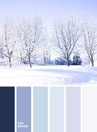 lavender and blue winter color palette