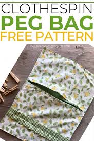 Clothespin Bag Or Peg Bag Beginner