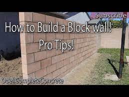 How To Build A Block Wall Diy 3