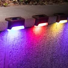 led solar path stairs outdoor lights