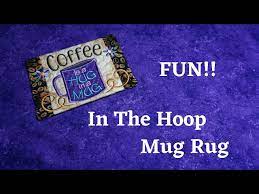 in hoop mug rug tutorial you