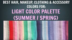 light spring color palette