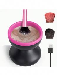 electric makeup brush cleaner silicone
