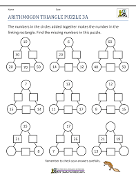 It's normal for children to be a grade below or above the suggested level, depending on how much practice they've had at the skill in the past and how the curriculum in. Math Puzzle Worksheets 3rd Grade