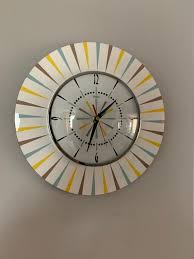 Large Formica Kitchen Wall Clock By