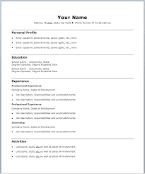 Resume Format Free Download Word File Simple Resumes Templates Basic