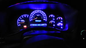 2004 Chevy Z71 Instrument Cluster Blue Led Youtube