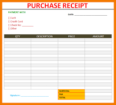 12 Sample Purchase Receipt Template Downloadable In Word Pdf Excel
