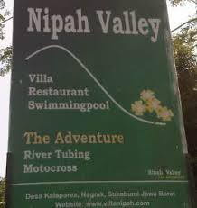 Rincian rute yang ditentukan di sebelah kiri dari peta. Wisata Ke Nipah Valley Nagrak Sukabumi Binar Pelangi