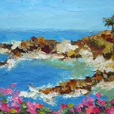 Beach Original Oil Painting Seascape
